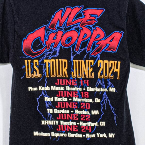 NLE Choppa 2024 US Tour T-Shirt Top Shotta Small Rap Hip Hop - Picture 4 of 6